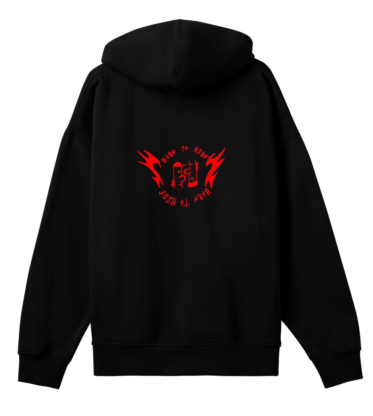 Boxfit Hoodie in Schwarz