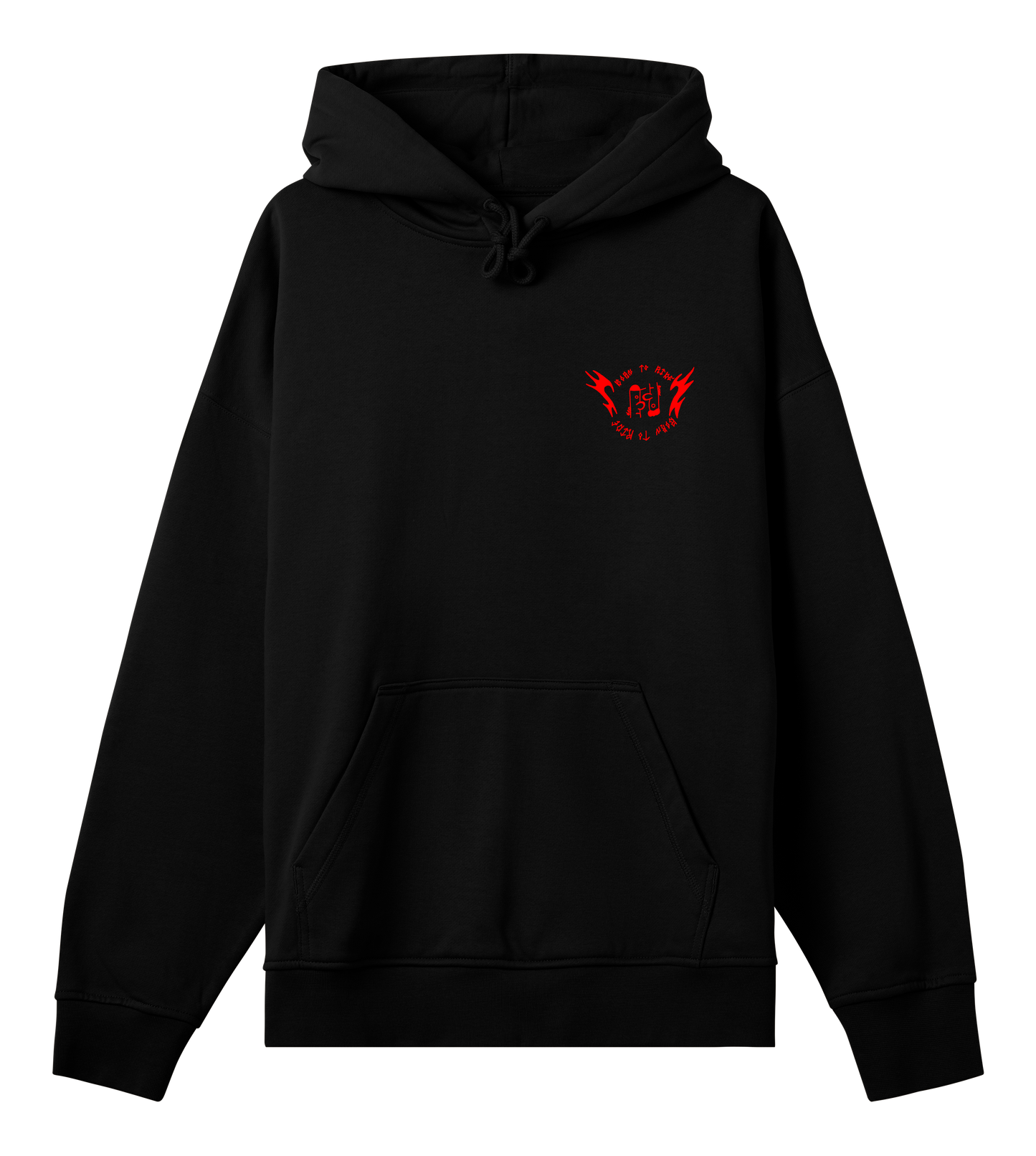 Boxfit Hoodie in Schwarz